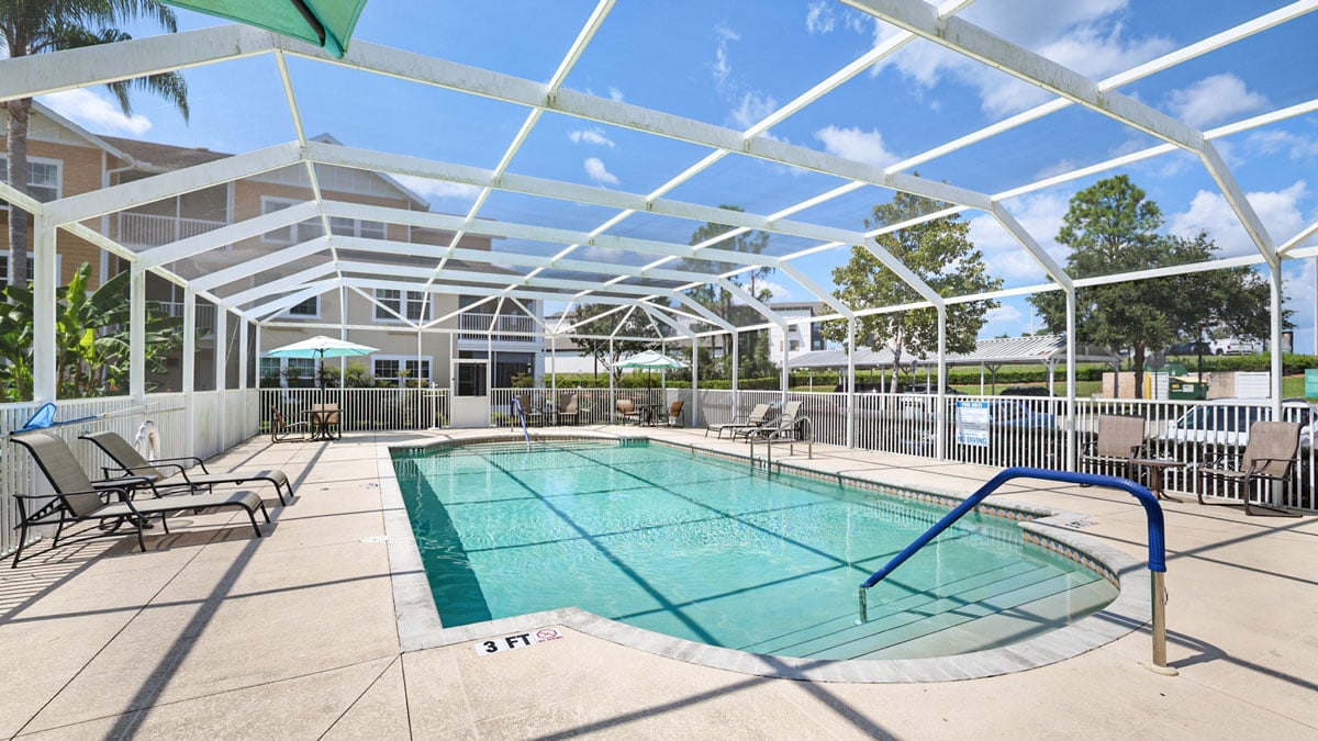 The pool area at Salishan