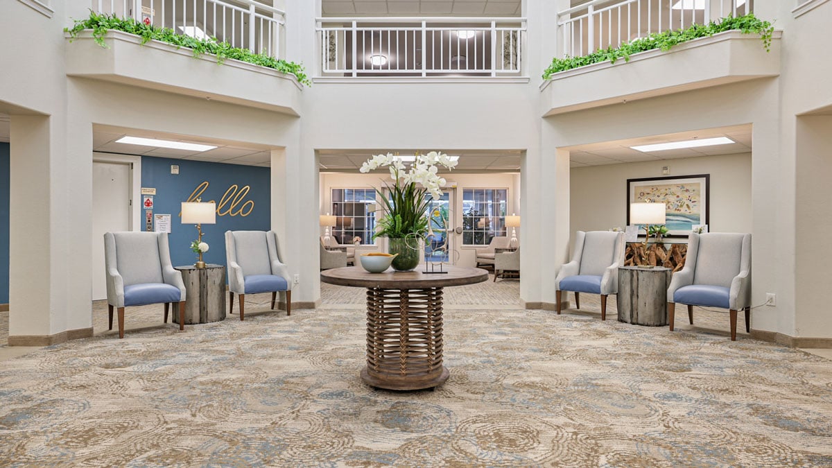 The atrium at Salishan