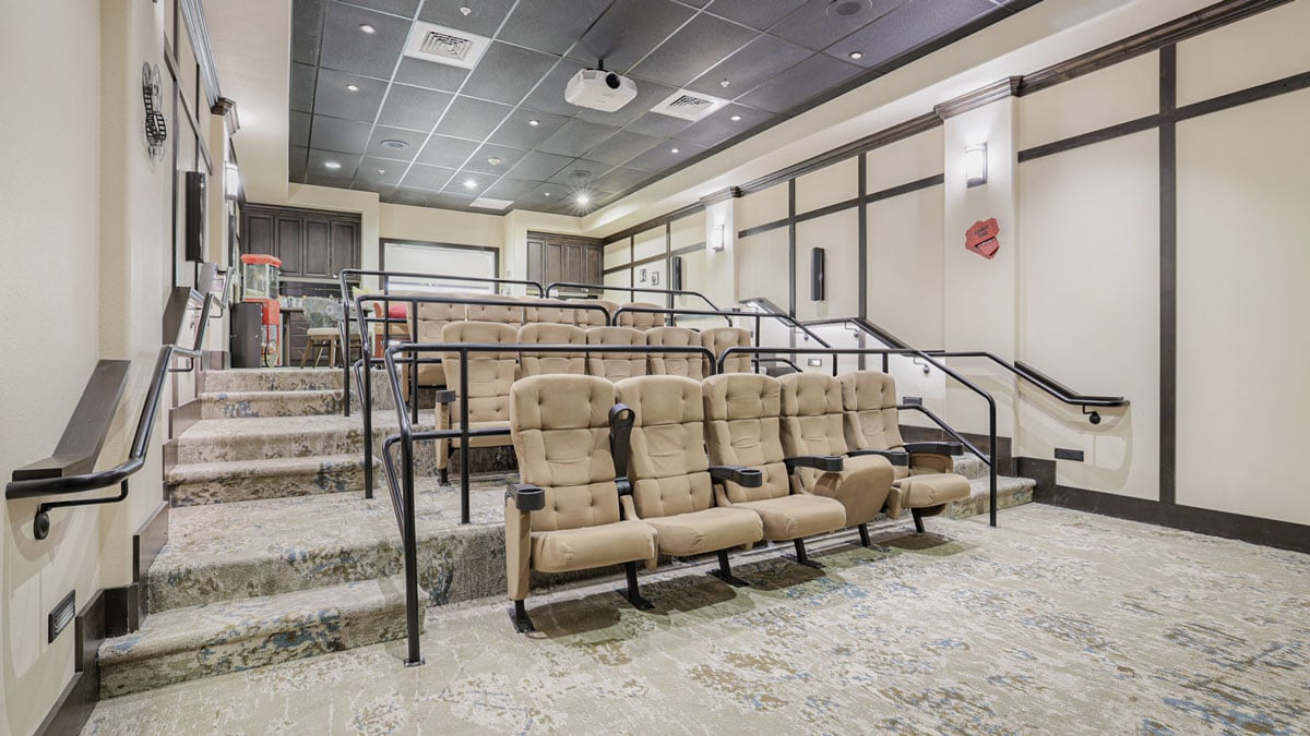 The theater room at Salishan