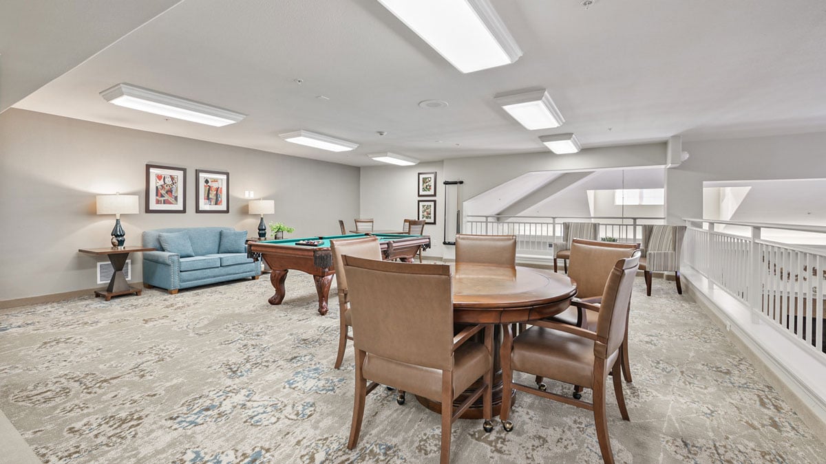 The game room at Salishan